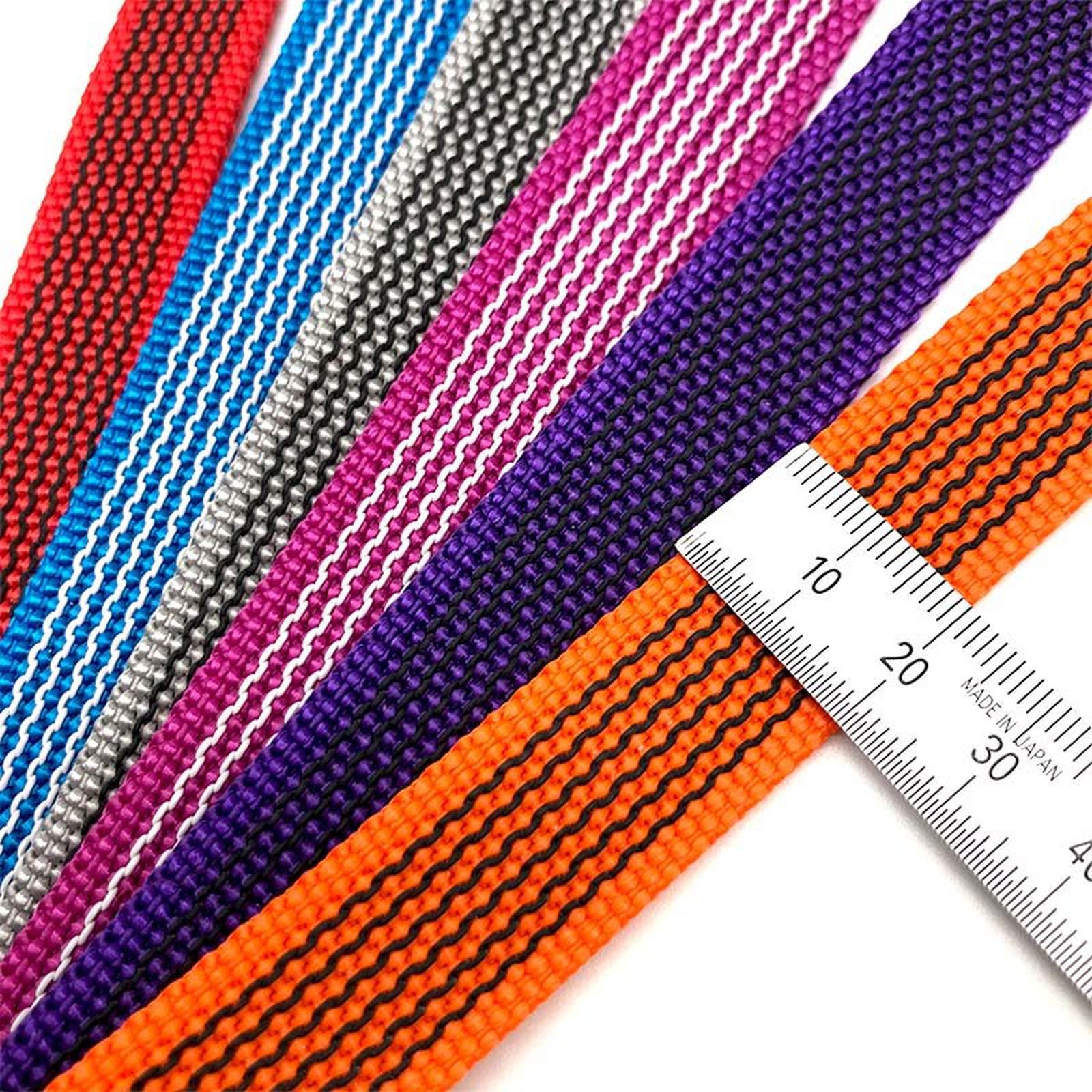 Rubber polyester webbing Rubber polyester webbing
